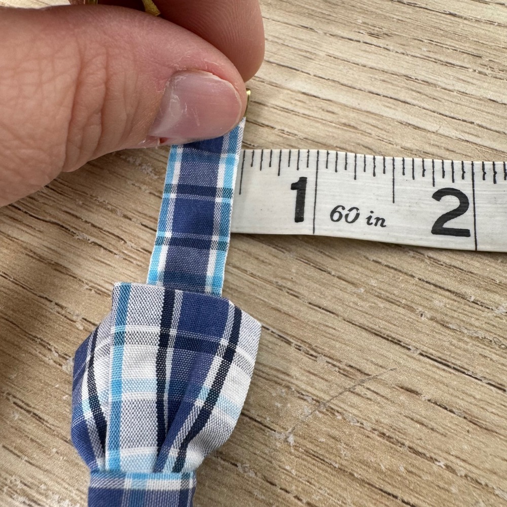 Kiel James Patrick x Brooks Brothers Bracelet Blue and White Plaid Bow Tie NWT - Picture 10 of 12